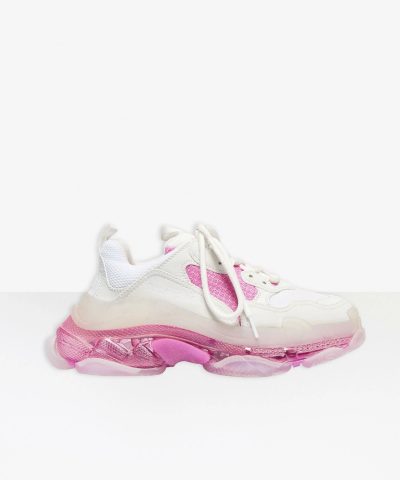 Balenciaga Women's Triple S Clear Sole Sneaker In Pink-20267907