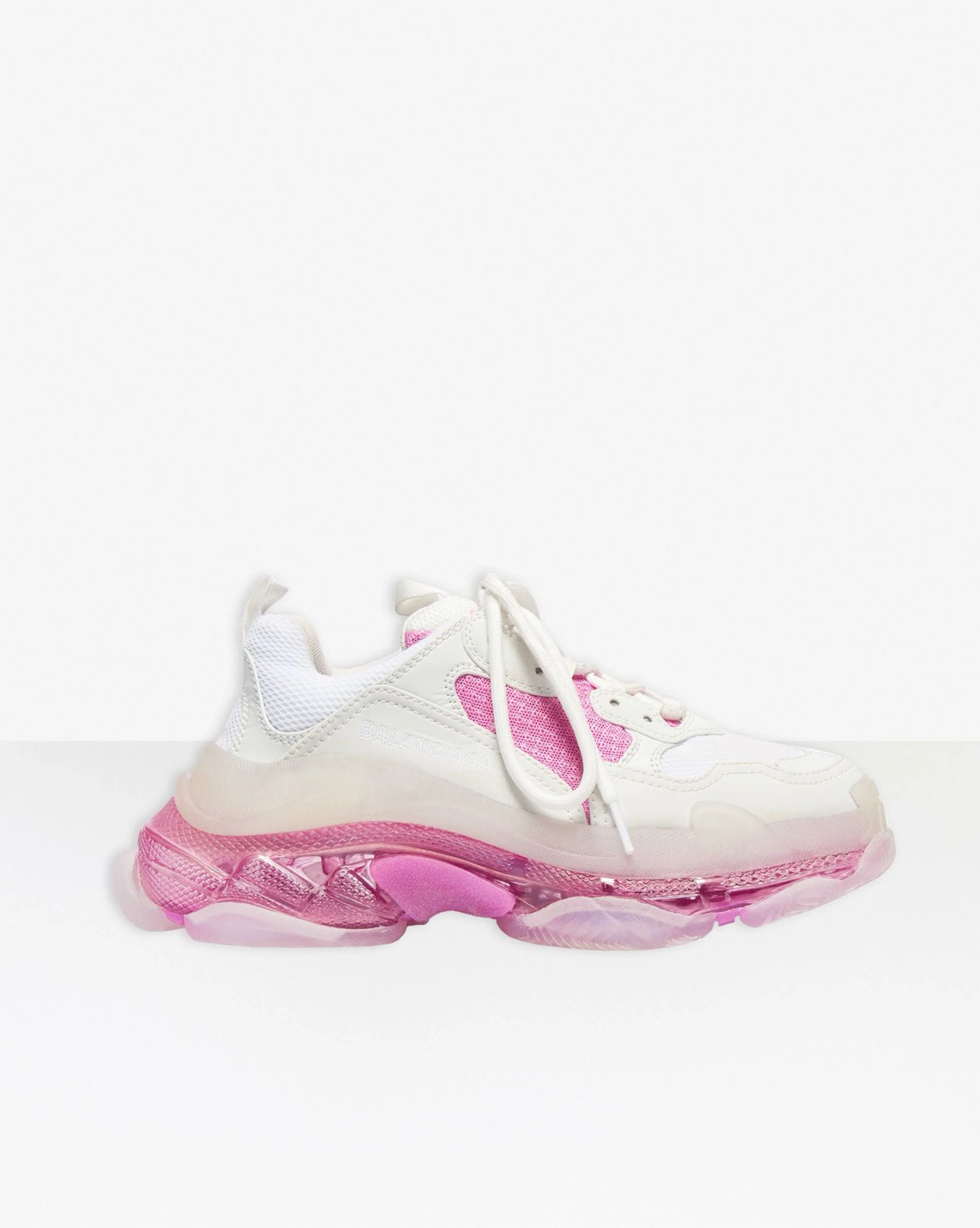 Balenciaga Women's Triple S Clear Sole Sneaker In Pink-20267907
