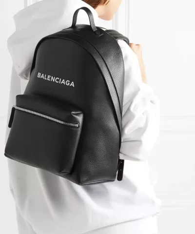 Balenciaga printed textured-leather backpack - Image 5