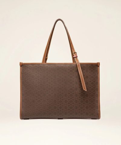 Bally Calie TPU Tote Bag In Brown 2