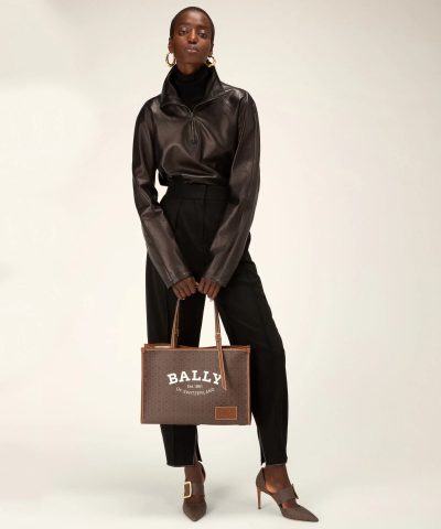 Bally Calie TPU Tote Bag In Brown 6