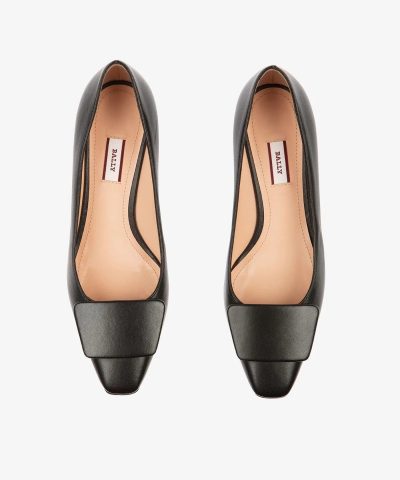 Bally Claudie Leather 45 Pumps In Black 1