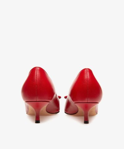 Bally Claudie Leather 45 Pumps In Red 2