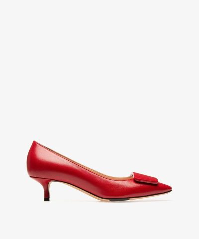 Bally Claudie Leather 45 Pumps In Red-20264411