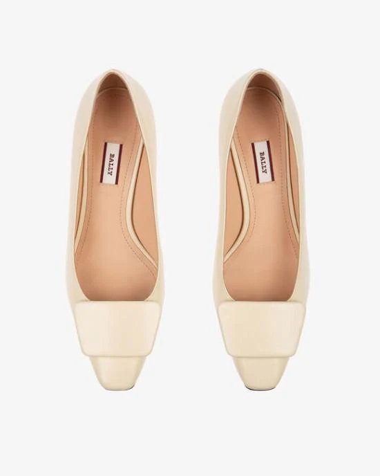 Alternative view of Bally Claudie Leather 45 Pumps In White
