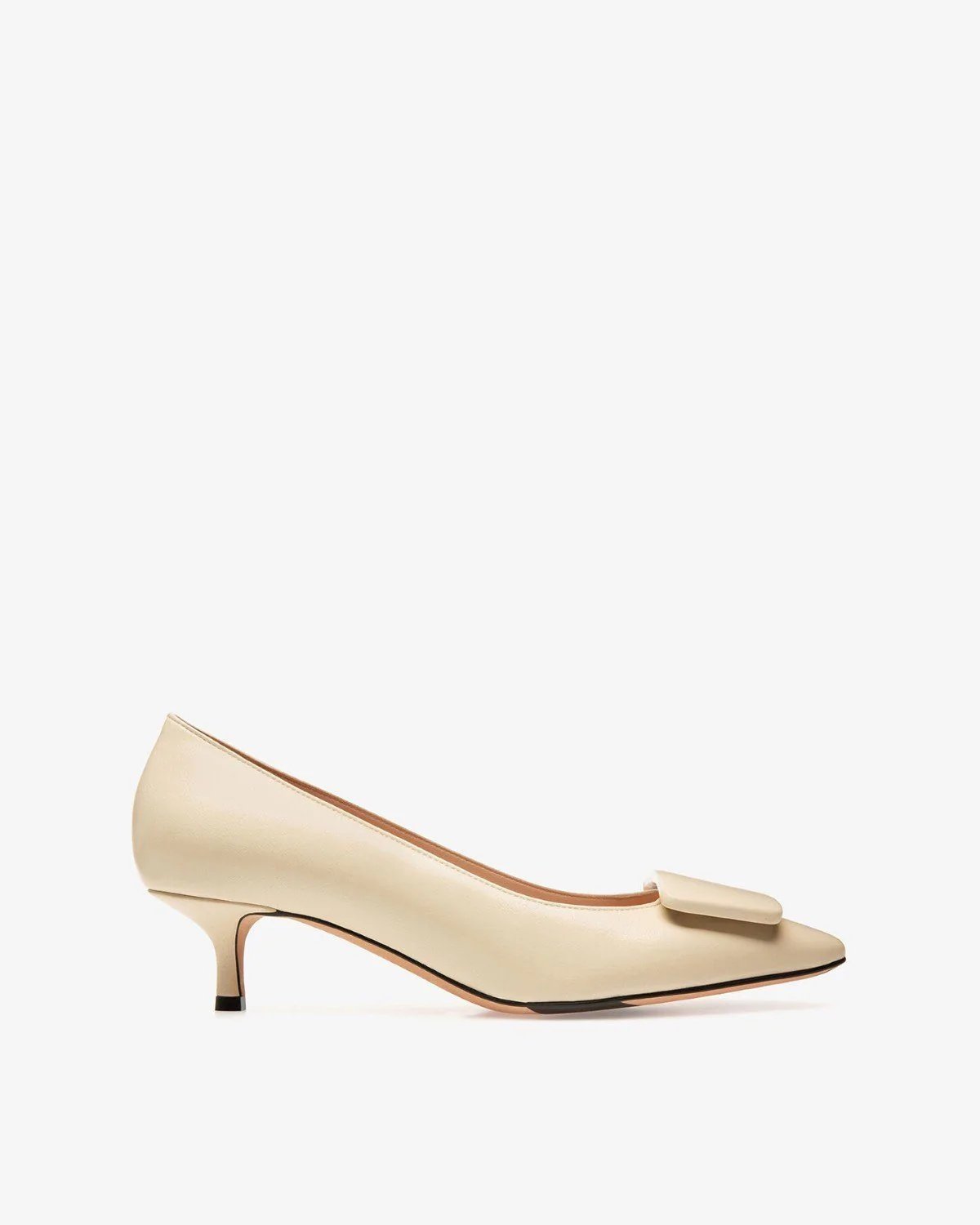 Bally Claudie Leather 45 Pumps In White-20264394