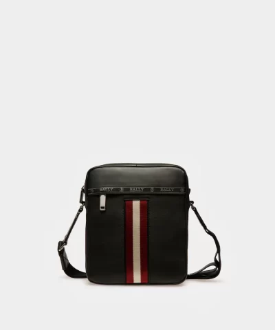 Bally Holm Leather Cross-Body Bag In Black-20284008