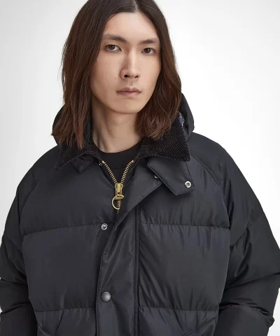 Barbour Mens Black Os Down Transport Jacket 4