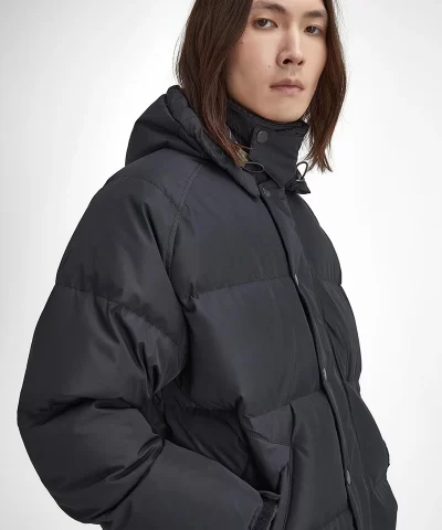 Barbour Mens Black Os Down Transport Jacket 5