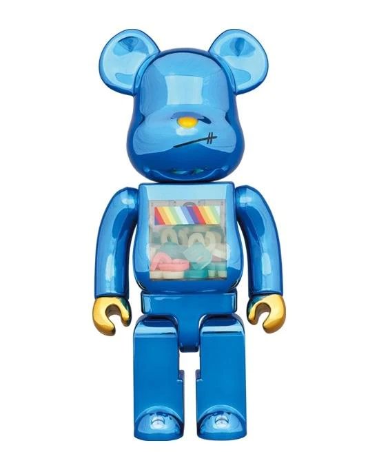 Bearbrick JSB 100% & 400% 2nd Ver. Set Blue Chrome-20257347