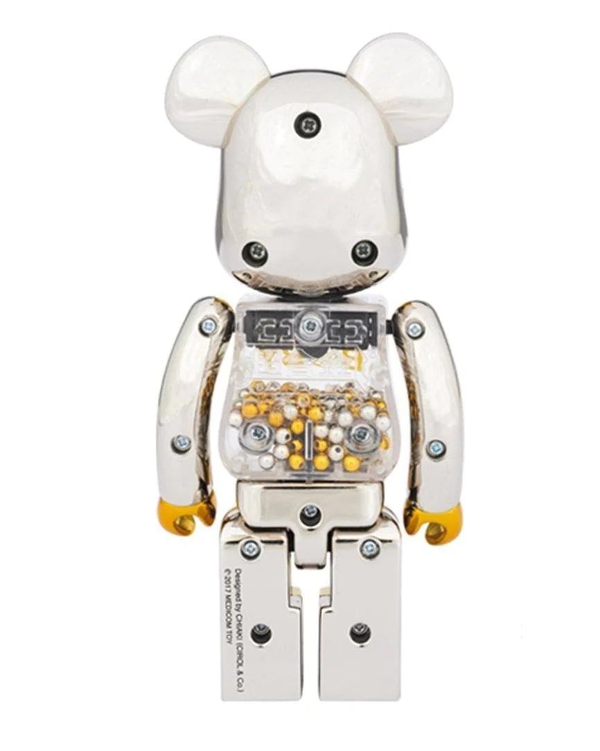 Alternative view of Bearbrick MY FIRST BE@RBRICK INNERSECT 100% & 400% Set Gold/Silver