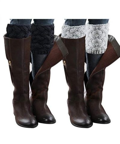 Bearpaw Cable Knit Boot Topper - Image 3
