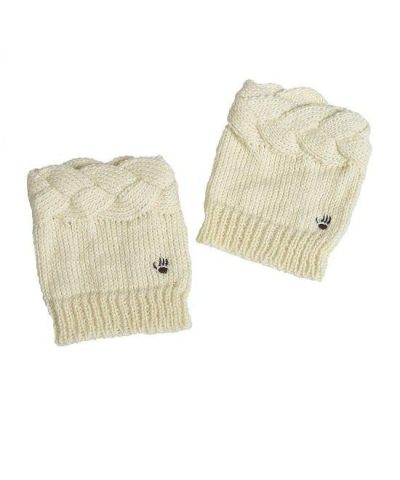 Bearpaw Cable Knit Boot Topper-20227773