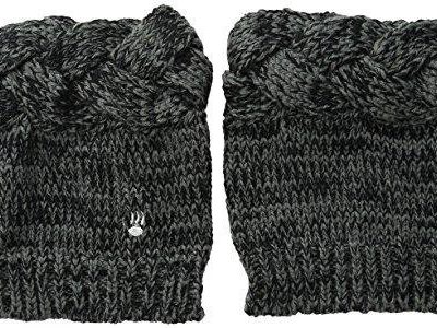 Alternative view of Bearpaw Cable Knit Boot Topper - Charcoal