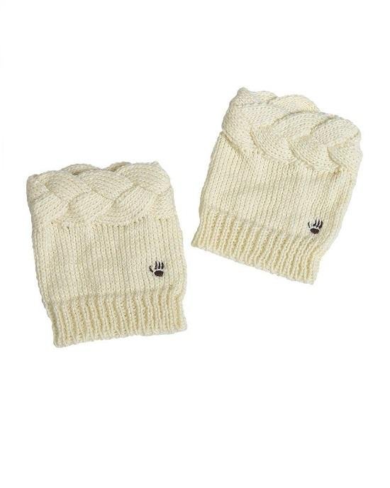 Bearpaw Cable Knit Boot Topper-20227772