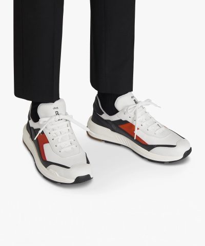 Berluti Men's Pulse Canvas and Leather Sneaker - Image 7