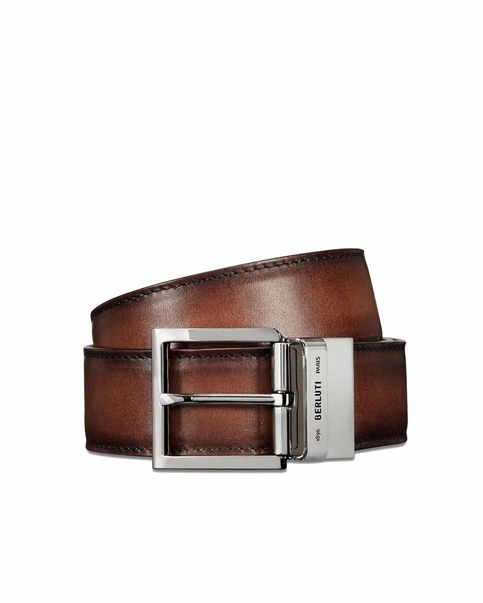 Alternative view of Berluti Signature Canvas and Venezia Leather 35 mm Belt