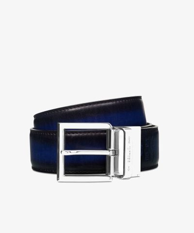 Alternative view of Berluti Signature Canvas and Venezia Leather 35 mm Belt