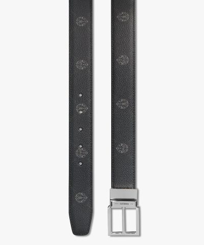 Berluti Signature Canvas and Venezia Leather 35 mm Belt 3 1