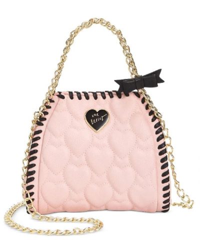 Alternative view of Betsey Johnson Mini Quilted Chain Handbag In Black