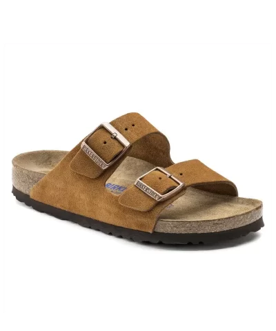 Birkenstock Arizona Soft Footbed Suede Leather Slides 1 1