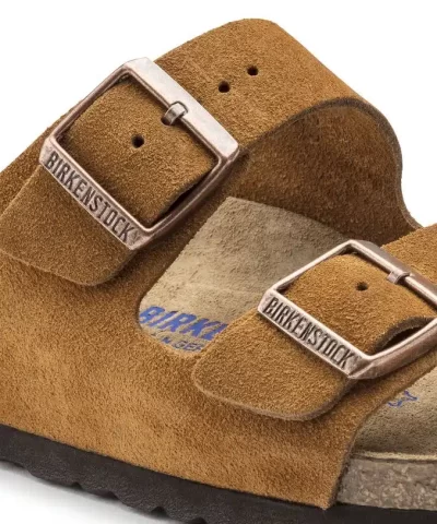 Birkenstock Arizona Soft Footbed Suede Leather Slides 2 1
