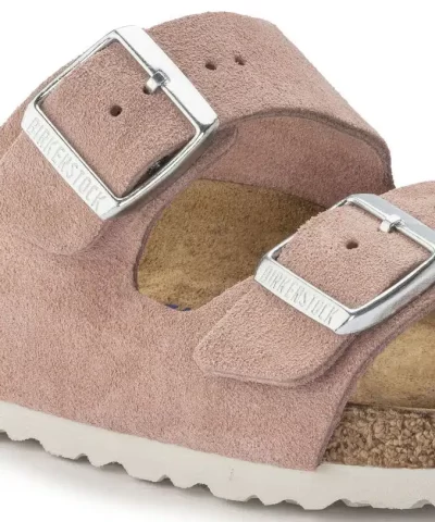 Birkenstock Arizona Soft Footbed Suede Leather Slides - Image 3