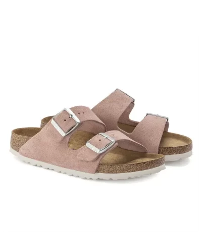 Birkenstock Arizona Soft Footbed Suede Leather Slides - Image 4