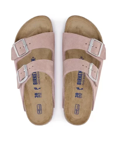 Birkenstock Arizona Soft Footbed Suede Leather Slides - Image 6