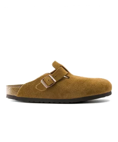 Birkenstock Boston Soft Footbed Suede Leather, Taupe-20298323