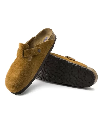 Birkenstock Boston Soft Footbed Suede Leather, Taupe - Image 7