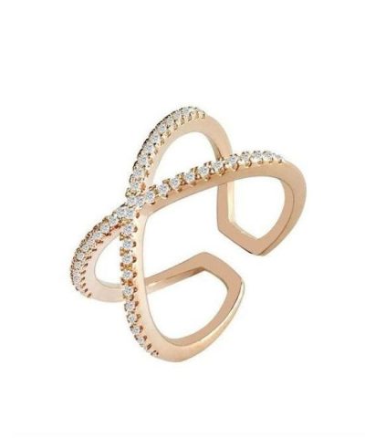Blaike Zircon Adjustable Open Twist Ring-20274260