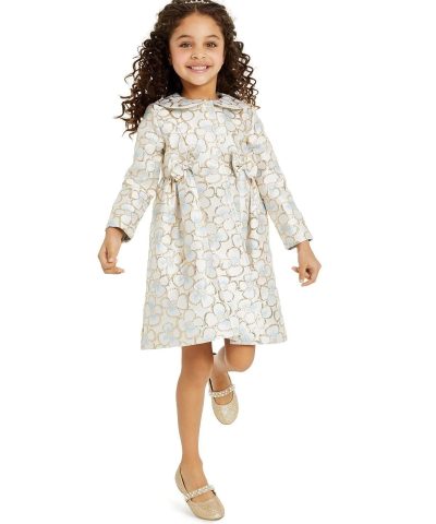 Blueberi Boulevard Little Girls 2 Pc. Floral Brocade Coat Dress Set 2