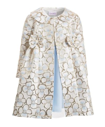 Blueberi Boulevard Little Girls 2-Pc. Floral Brocade Coat & Dress Set-20248971
