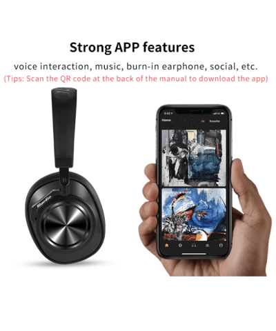 Bluedio T6 Active Noise Cancelling Headphones Wireless Bluetooth Headset 4