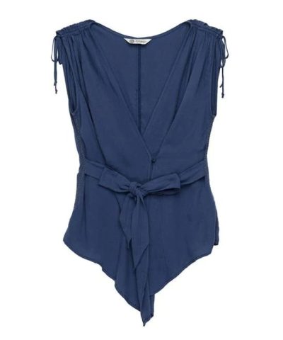 Bobeau Women's Priya Wrap Blouse with Tie Waist - Image 5