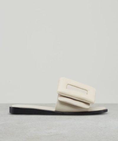 Bogy Puffy Single Band Buckle Leather Sandal 4