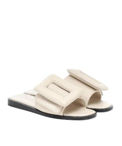 Bogy Puffy Single Band Buckle Leather Sandal 5