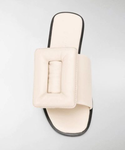 Bogy Puffy Single Band Buckle Leather Sandal 6