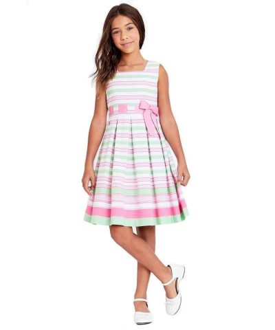Bonnie Jean Little Girls Striped Linen Dress 1
