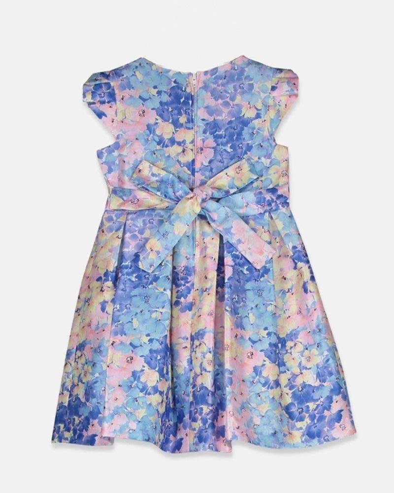 Alternative view of Bonnie Jean Toddler Girls Floral-Print Cap-Sleeve Dress