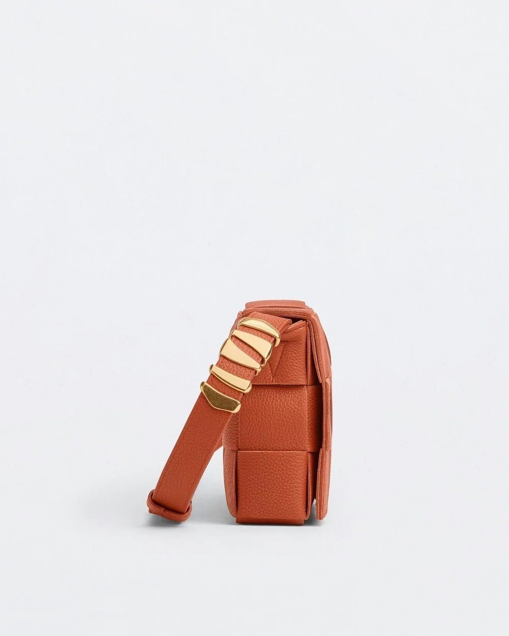 Alternative view of Bottega Veneta Cassette Leather Crossbody Bag, Maple