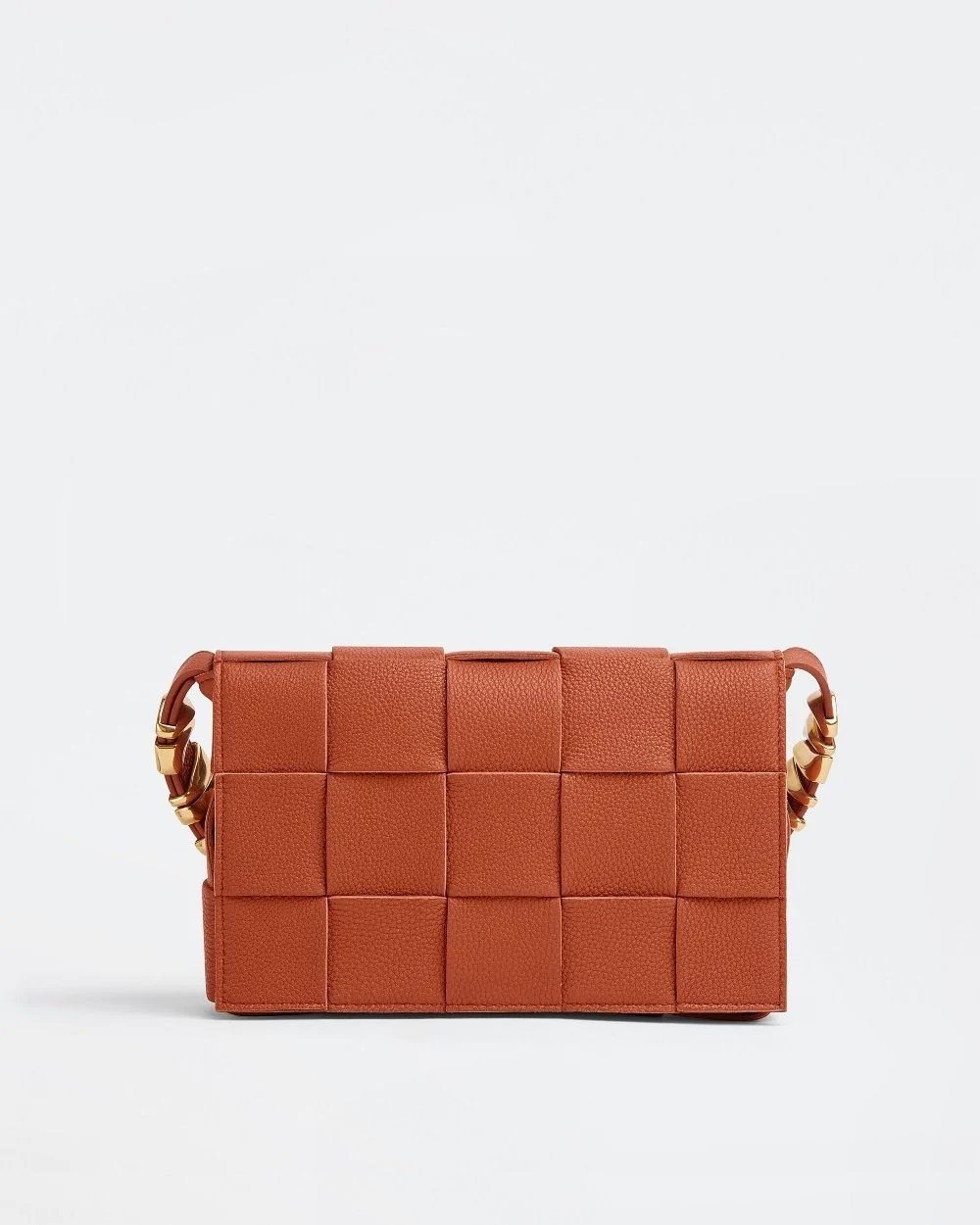 Bottega Veneta Cassette Leather Crossbody Bag, Maple-20246338