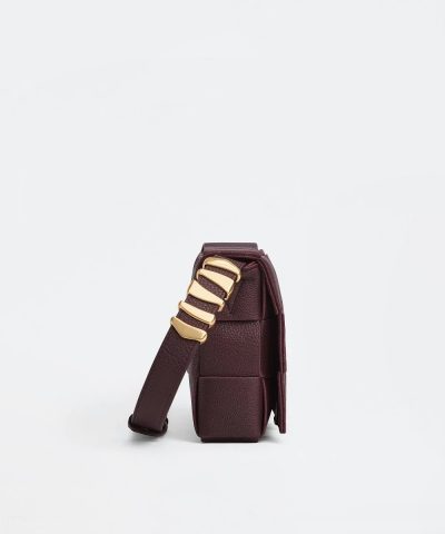 Alternative view of Bottega Veneta Cassette Leather Crossbody Bag, Penny