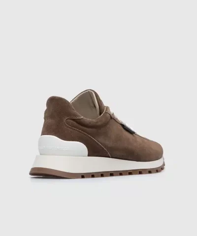 Brunello Cucinelli Bead Embellished Suede Sneakers 2 1