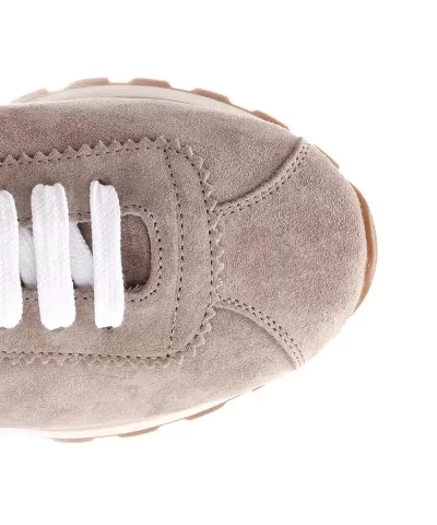Brunello Cucinelli Bead Embellished Suede Sneakers 3