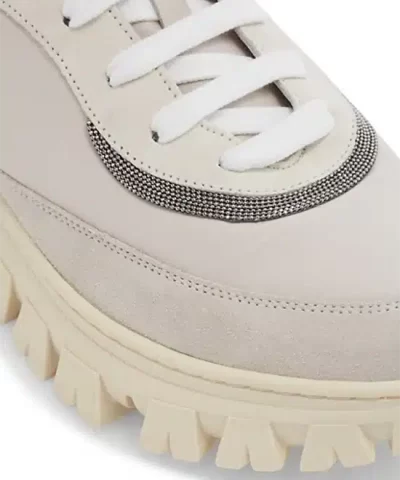 Brunello Cucinelli Monili Lug-Sole Low-Top Sneakers - Image 6