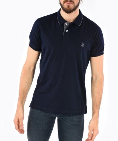 Brunello Cucinelli Slim-Fit Logo-Embroidered Cotton-Piqué Polo Shirt-20255630