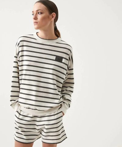 Brunello Cucinelli Virgin Wool, Cashmere And Silk Striped Sweater - Image 4