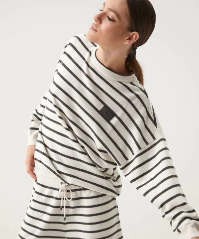 Brunello Cucinelli Virgin Wool, Cashmere And Silk Striped Sweater-20258806